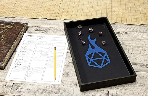 Miniatura 6 de Forged Dice Co. Bandeja de dados de 14 pulgadas Alfombrilla de neopreno de doble cara y extraíble para cualquier juego de dados o de mesa, juegos