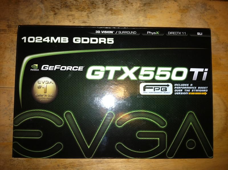 Tarjeta gráfica EVGA GeForce GTX 550 Ti FPB 1024 MB GDDR5 PCI Express 2.0 2DVI/Mini-HDMI SLI Ready, 01G-P3-1556-KR