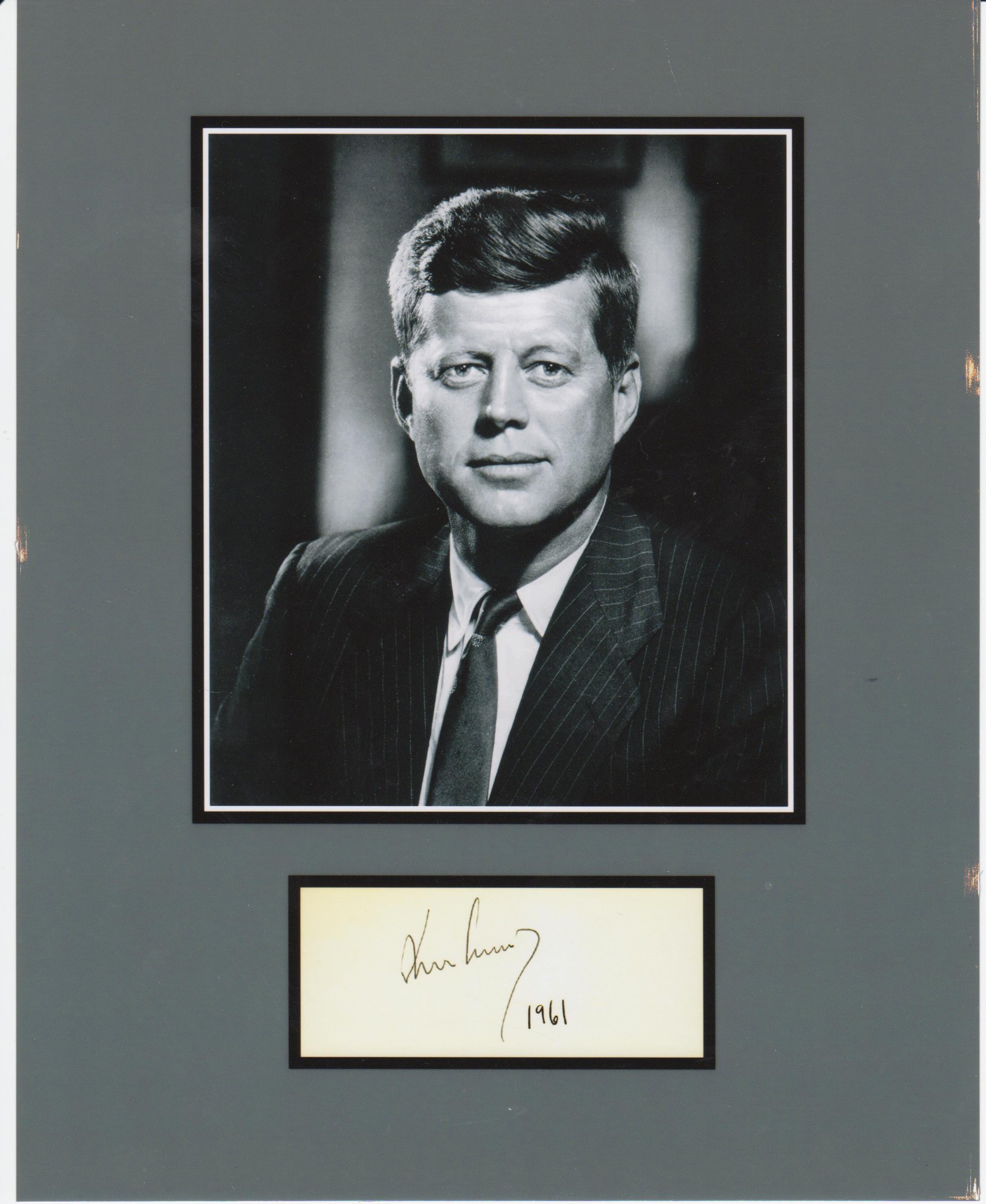 Kirkland Signature President John F. Kennedy 8 X 10 Photo Display Autograph on Glossy Photo Paper