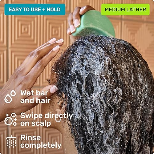 Miniatura 8 de Ethique Barra de champú definidora de rizos con manteca de karité, sin plástico, vegano, sin crueldad, 3.88 onzas, Professor Curl