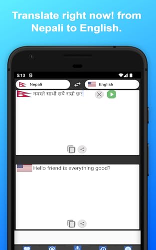English to Nepali Translator to Translate to for Free on Telephone and Tablet