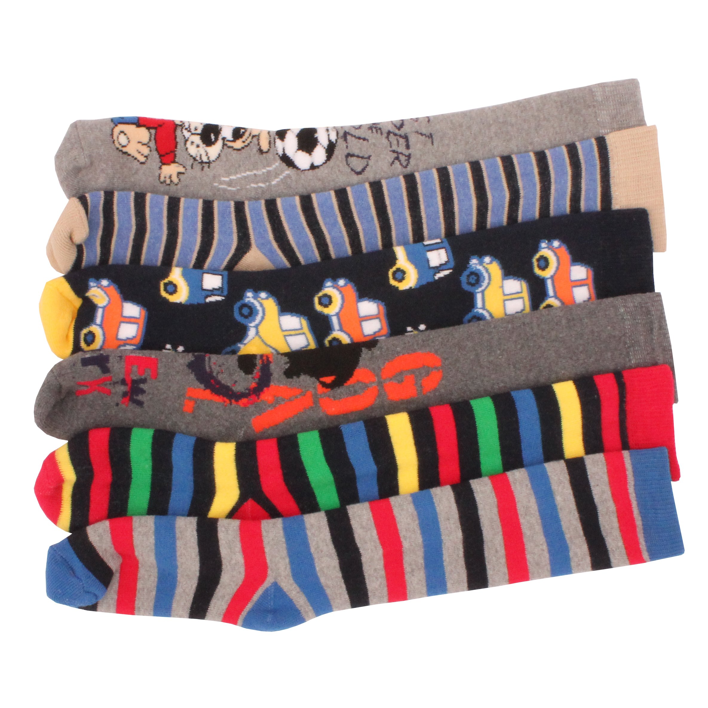 Britwear Boys Motif Design 12 X Kids Children Wellington Welly Thermal Warm Long Socks Sock Size:uk 9-12