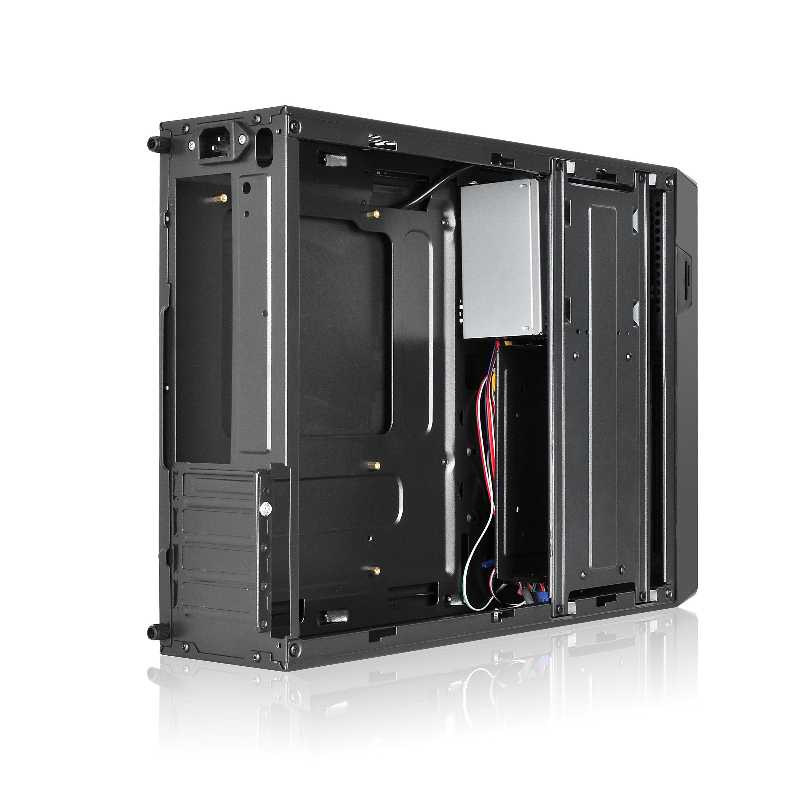 L-LINK Custodia per PC ATX Slim con USB 3.0 Frontale | Alimentazione 500W | Torre PC con design elegante e durevole | Custodia per computer compatta modello: MAGNA