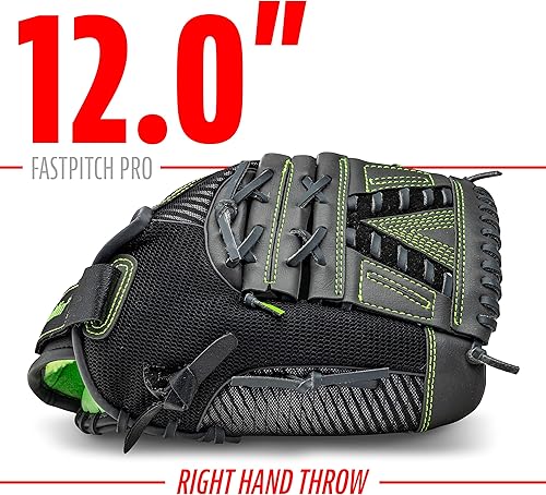 Miniatura 61 de Franklin Sports Guante de softbol para niñas, diseño de molino de viento para mujer, diseño de lanzamiento lento, para hombre derecho e izquierdo