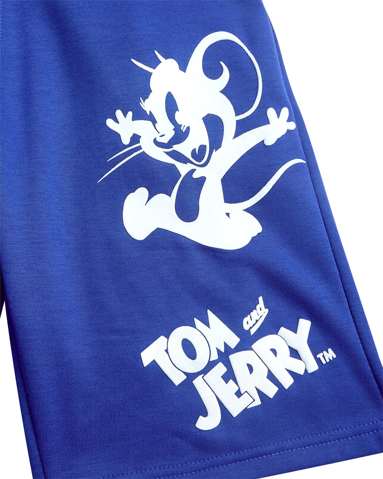 Southpole Tom & Jerry - Pantaloncini sportivi da uomo, in cotone leggero, estivo, con grafica, da uomo (taglie: S-XL)