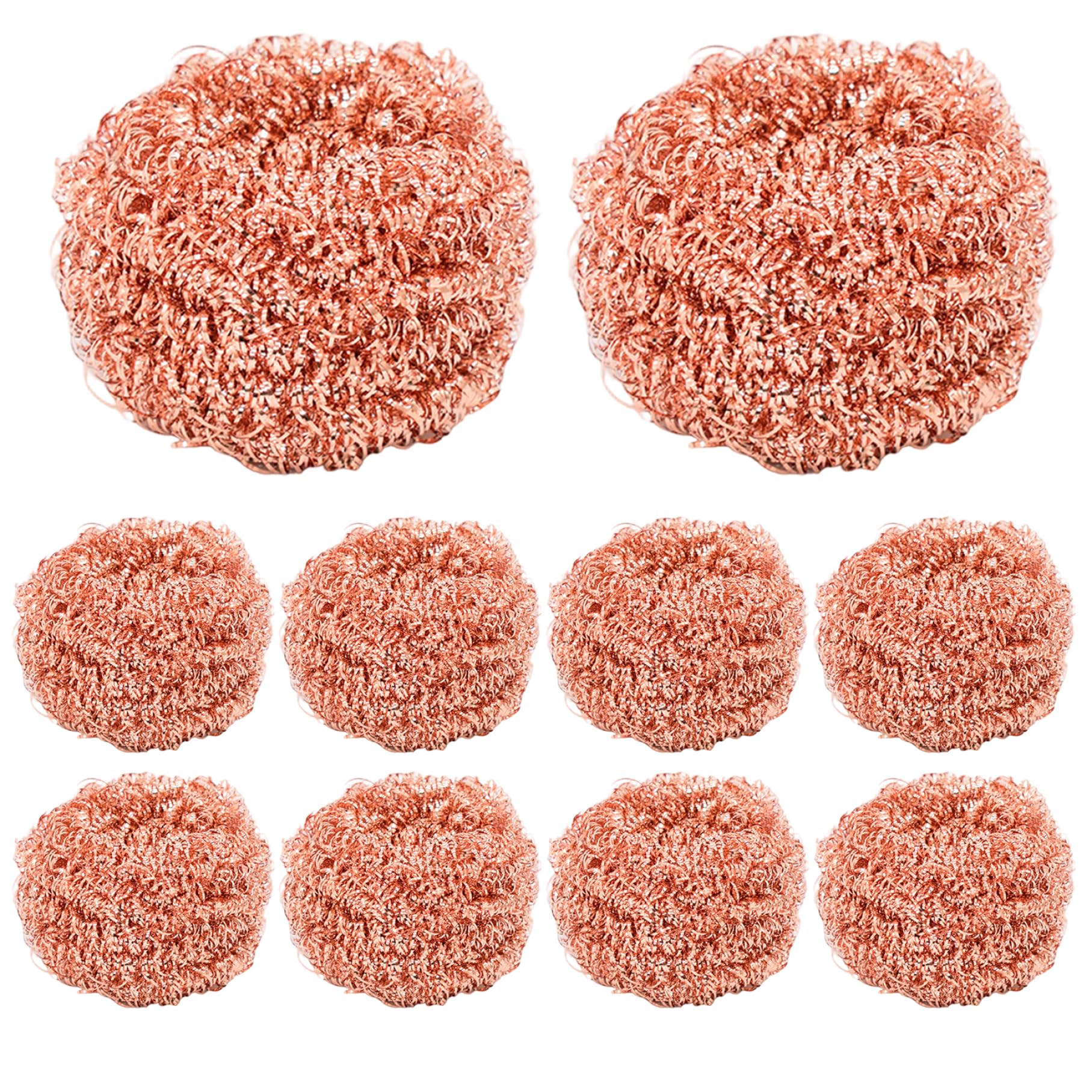Uanqfegy Copper Scrubber - 10PCS Non-Scratch Scouring Pads