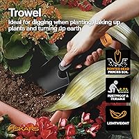 Vista 3 de Fiskars House Plant Starter Tool Gift Set with Bypass Pruner, Trowel, Cultivator, and L/XL Garden Gloves, Accessories for Indoor Gardening