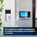 Newhouse Hardware 24V 40VA Transformateur de porte Bell Compatible avec sonnette de porte vidéo Pro 40TR, Ring Doorbell Part Replacement Bell Transformateur de porte pour les chimes filaires ou sans fil