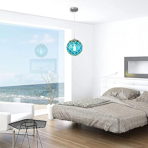 Miniatura 2 de Lámpara colgante azul Lámpara colgante costera iluminación colgante náutica accesorios de iluminación de casa de playa Accesorios de iluminación