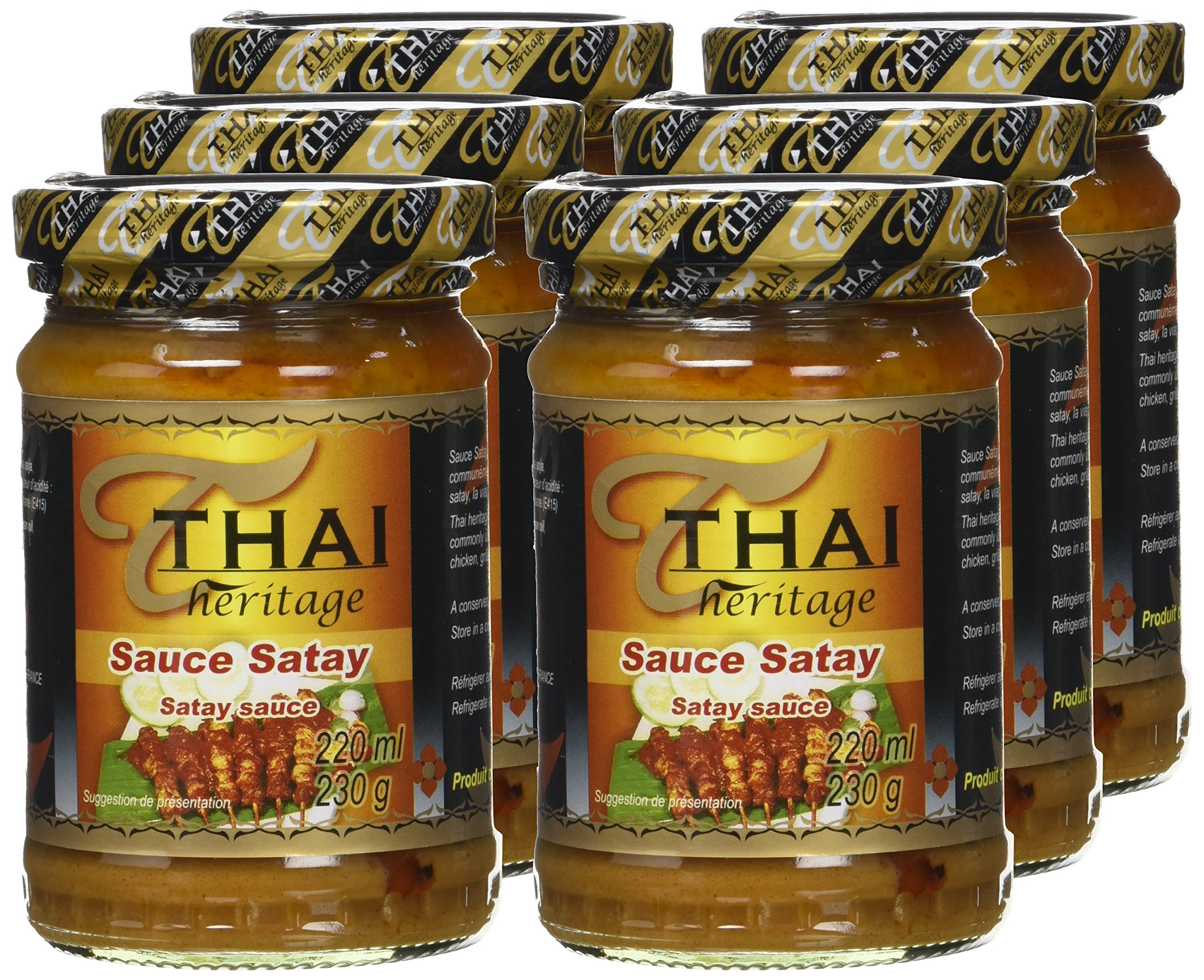 THAI HERITAGE Sauce Satay 230 g - Lot de 6