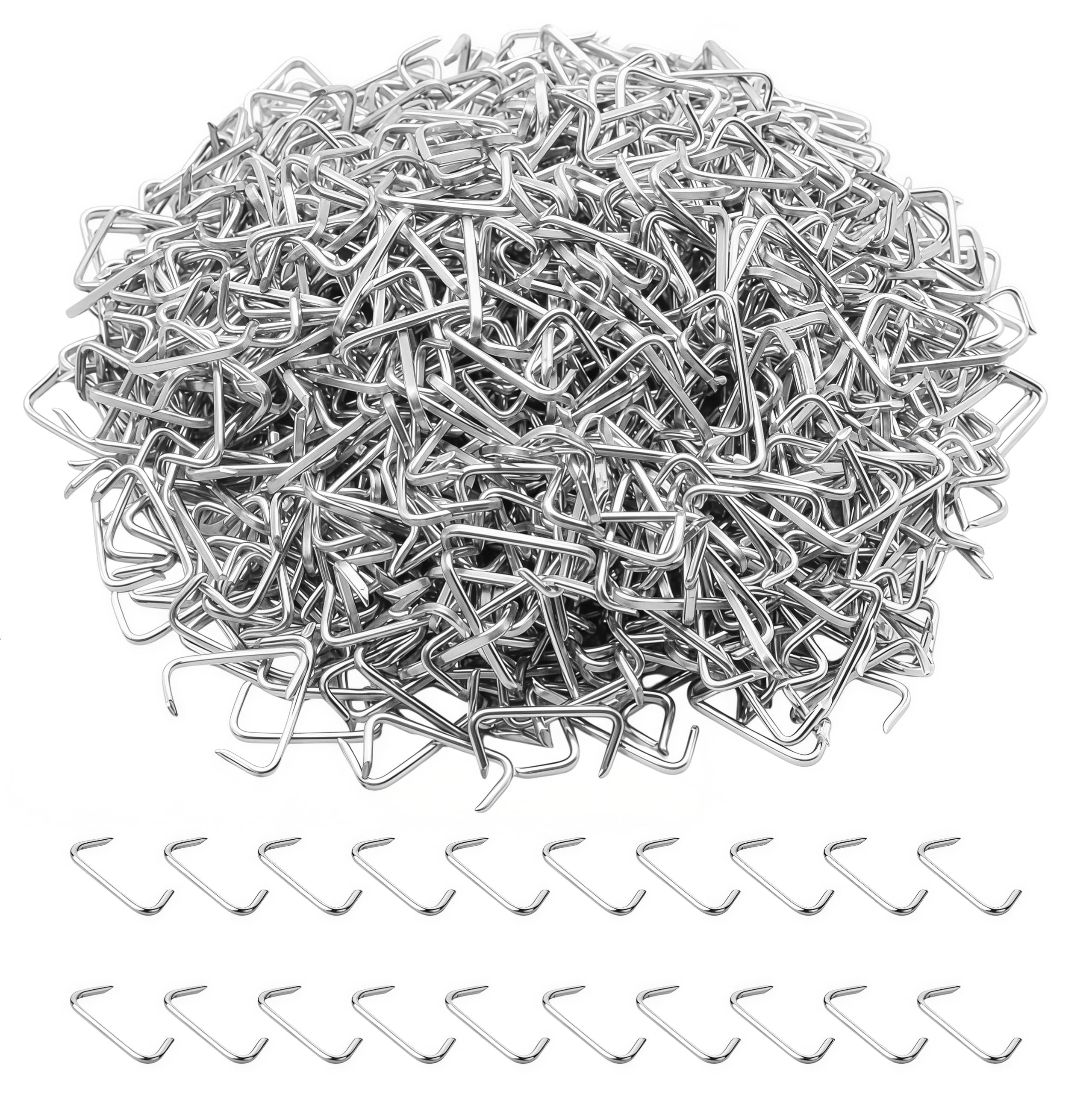 Mostantu Galvanized Hog Rings Upholstery Hog Rings for Auto Upholstery, Bagging, DIYCraft, Furniture, Animal Pet Cages, Ropes (3/4'' Hog Rings)