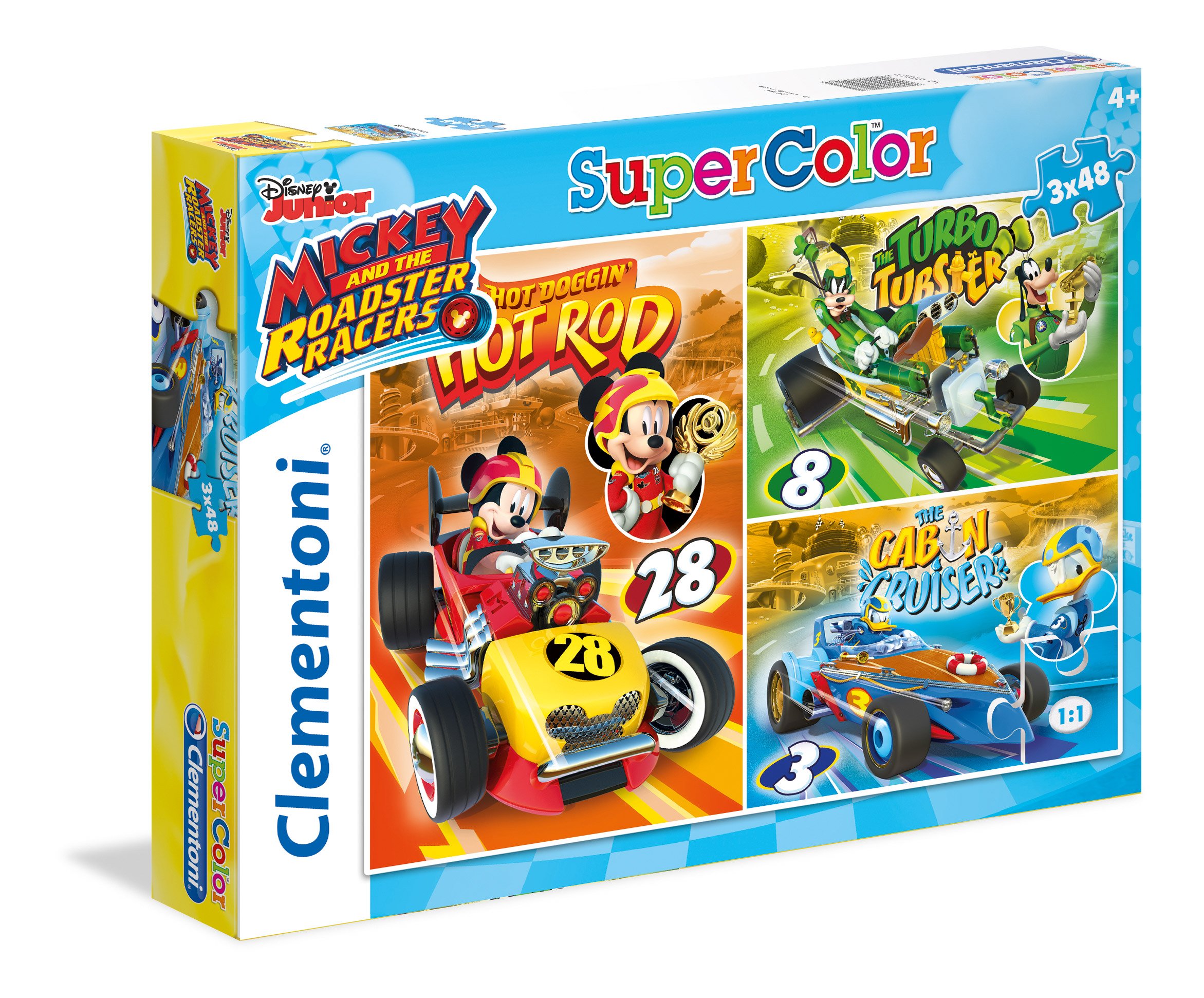 Clementoni 25227" Mickey and the Roadster Racers puzzle, 144 części
