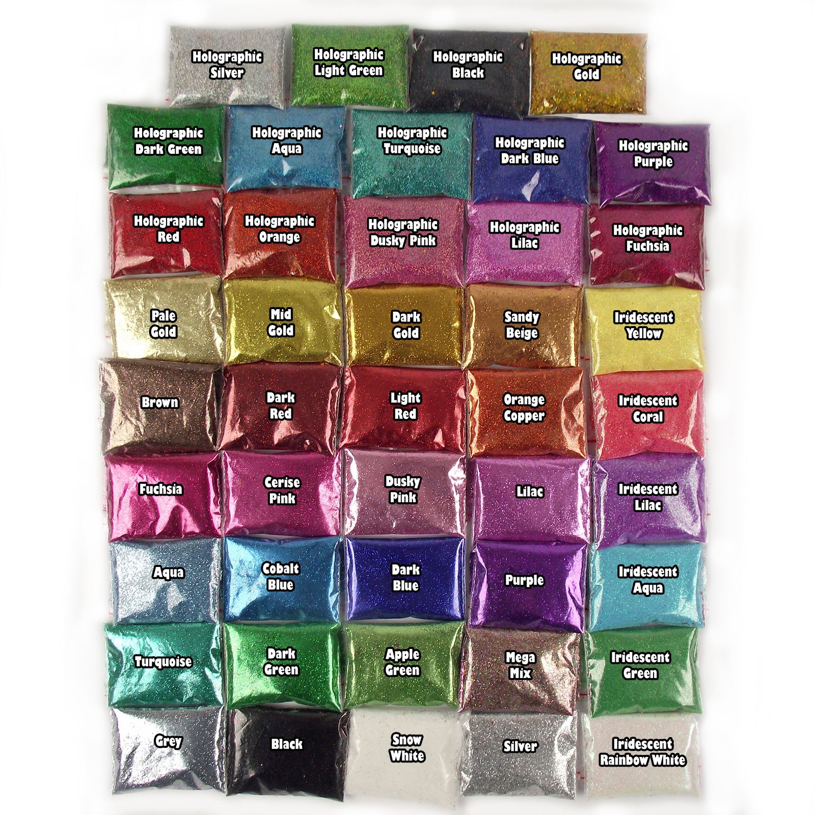 25g Single Packet of Ultra Fine Glitter in One Colour (Iridescent Yellow)