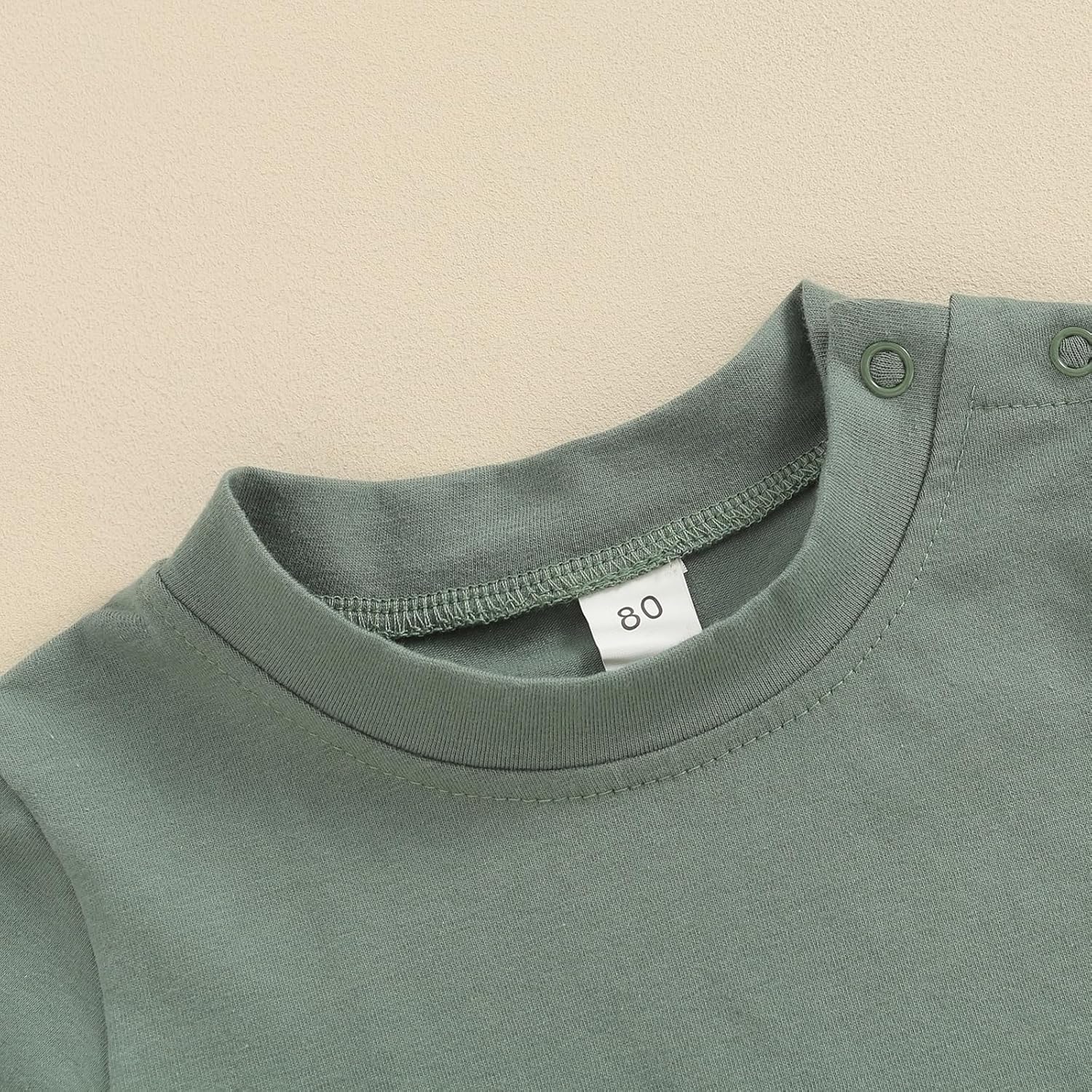 Toddler Baby Boy Girl Short Sleeve Crew Neck T Shirt Pullover Sweatshirt Summer Basic Tee Solid Casual Clothes - Image 4