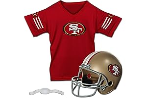 49ers Costumes for Boys - Franklin Sports NFL Kids Helmet + Jersey