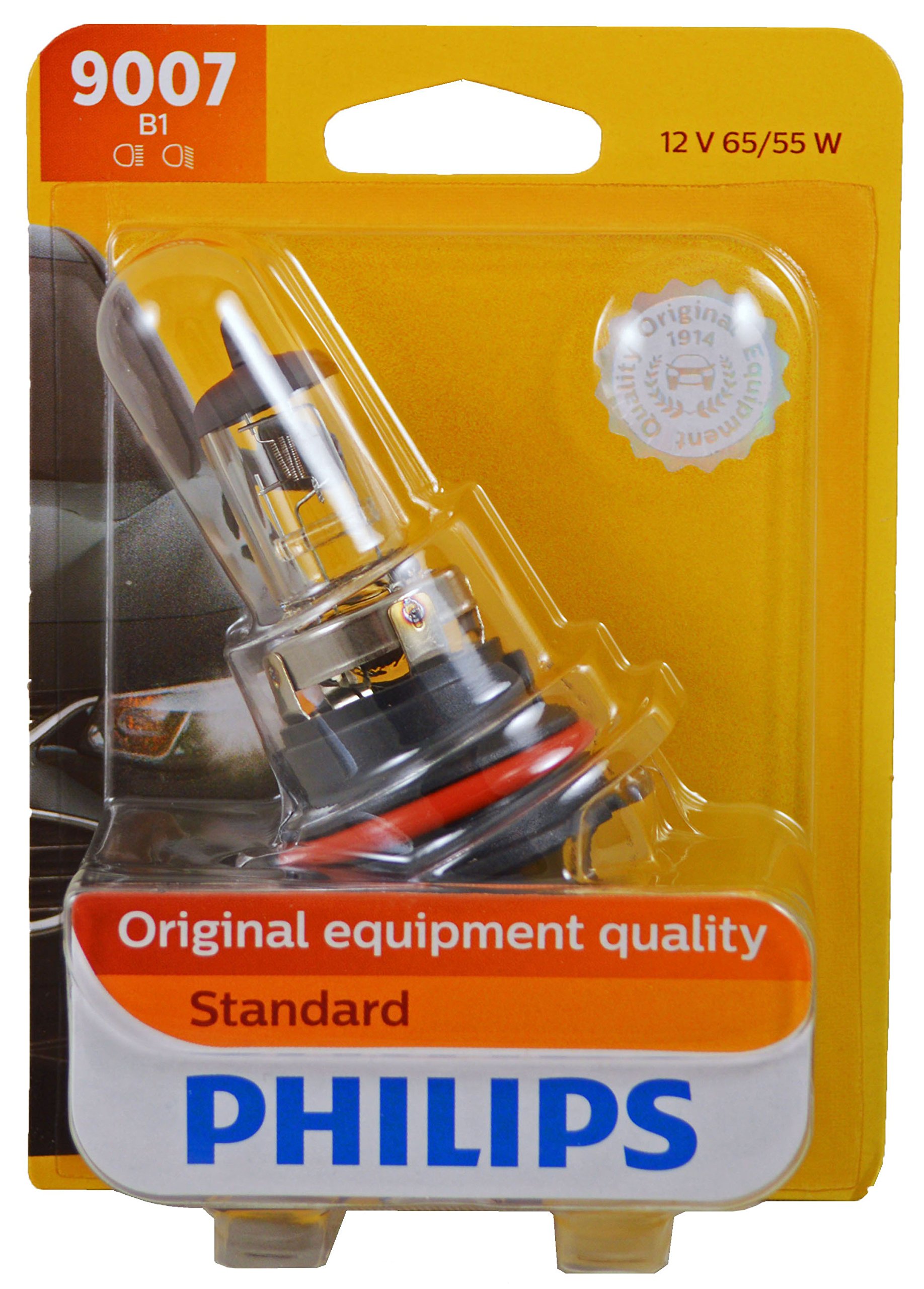 Philips 9007 Standard Halogen Headlight Bulb (Pack of 1)