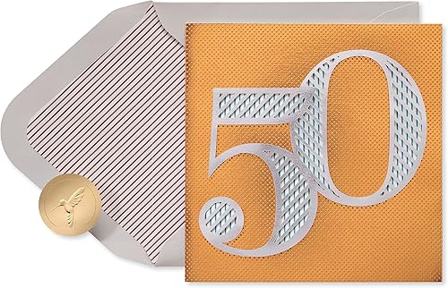 Tarjeta de cumpleaños número 50 de Papyrus (50 se ve increíble en ti)