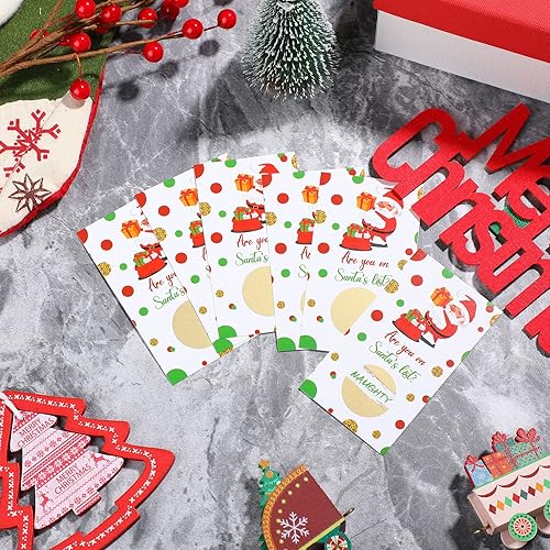 Miniatura 6 de 50 tarjetas para raspar para fiestas de Navidad, juegos de rifas festivas de Papá Noel, boletos de premios, Navidad, invierno, vacaciones, negocios,