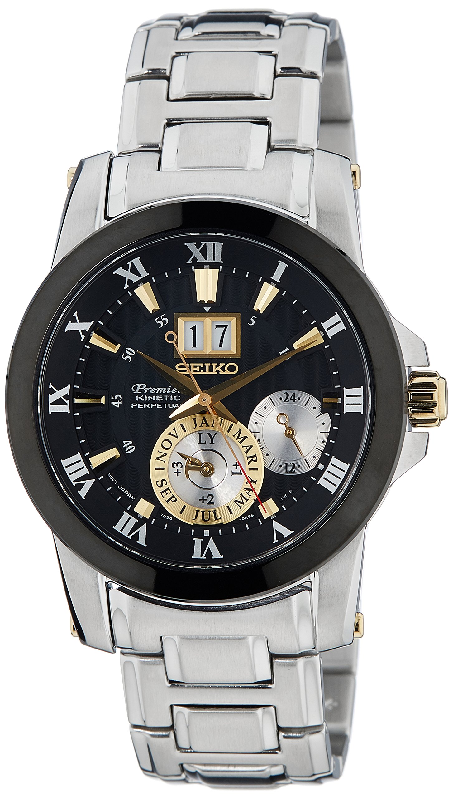 Seiko Mens Snp129p1 Premier Black Watch Desertcart Seychelles