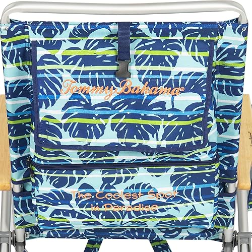 Miniatura 5 de Tommy Bahama 4-Position Extended seat Height Easy in-Easy Out Folding Backpack Beach Chair