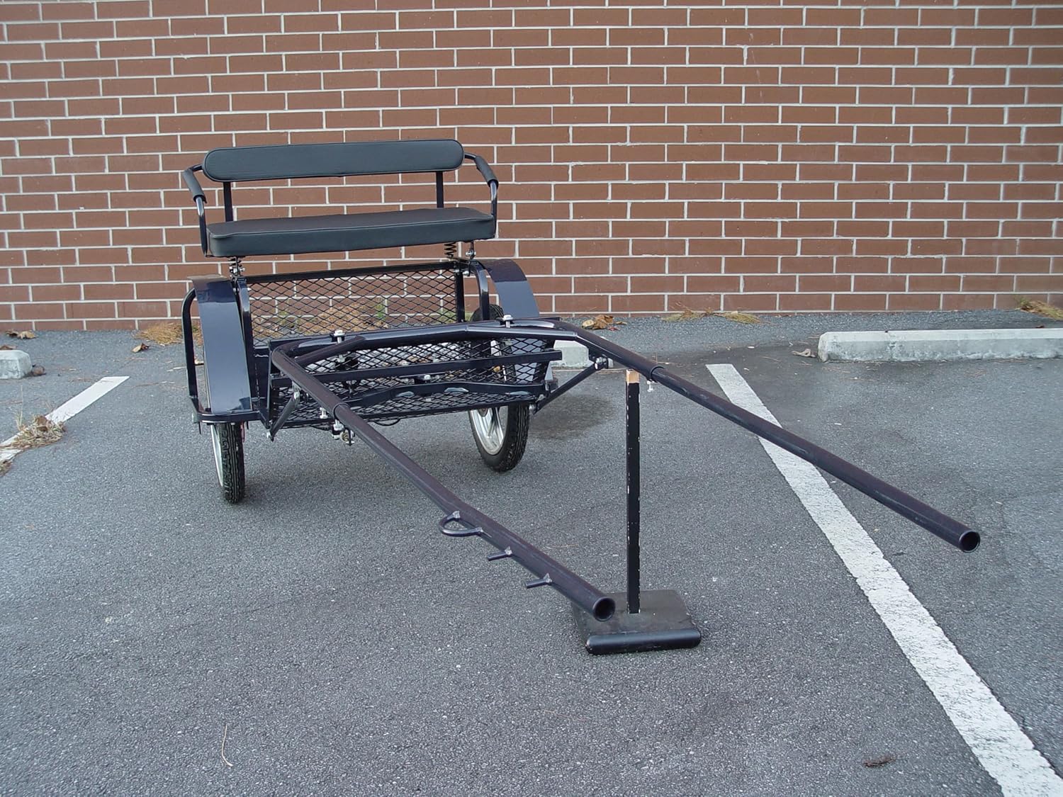 Generic Two Wheel Horse-Drawn Carriage for Small Ponies, Shetlands and Miniature (24 Inches)
