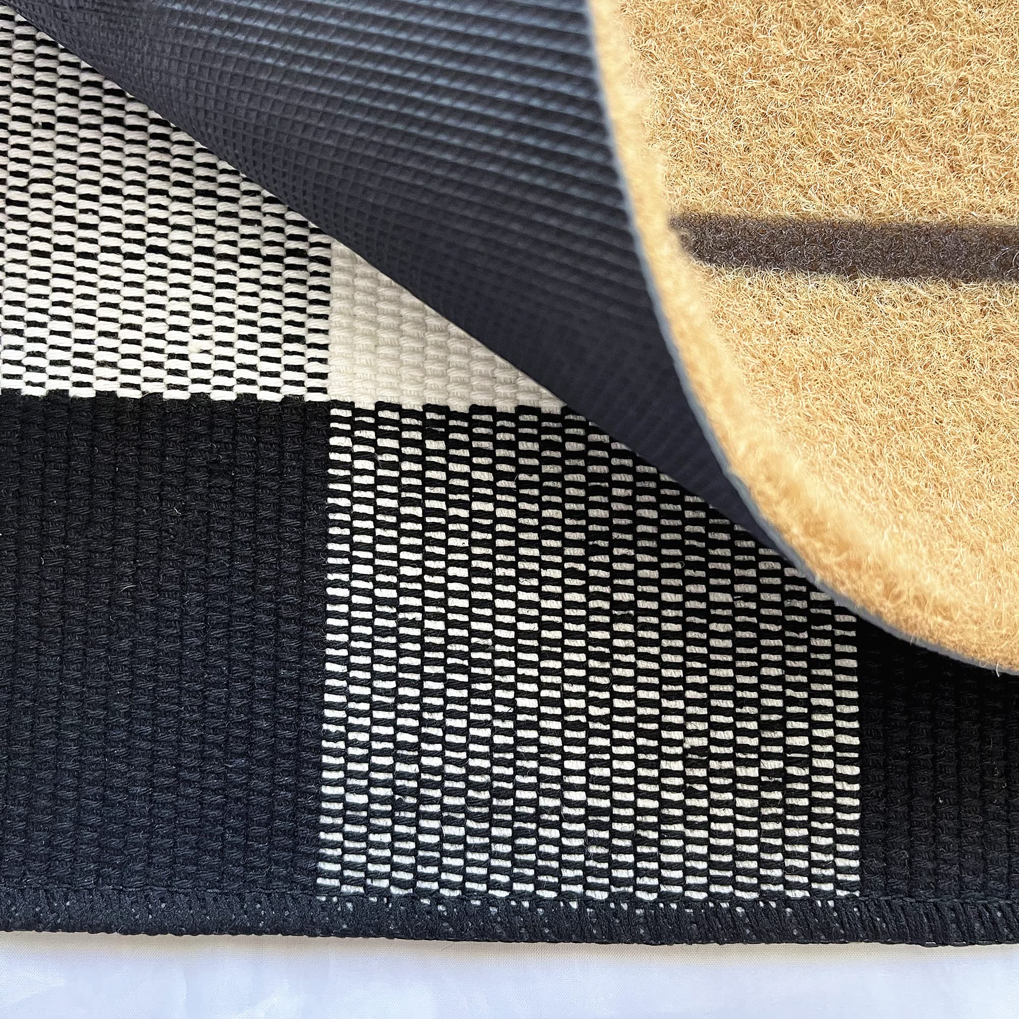 Levinis Tapete de bienvenida al aire libre, 29.5 x 17.7 pulgadas, alfombra antideslizante para todas las estaciones, resistente para uso en exteriores e interiores
