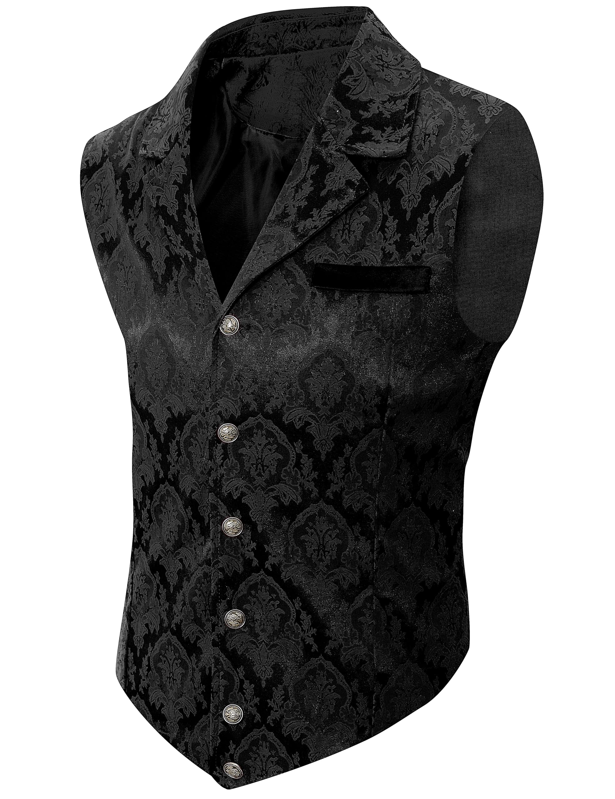 Gilet Paisley pour Homme Costume Victorien Gothique Steampunk Vintange