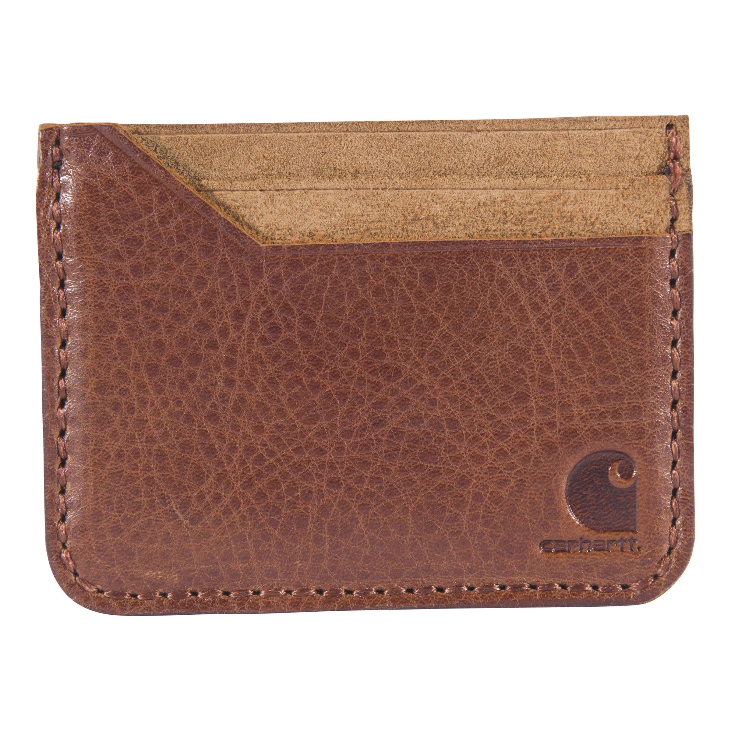 Patina Leather Front Pocket Wallet Brown