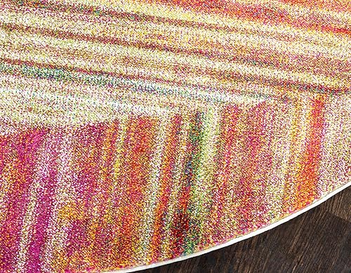 Vista 9 de Unique Loom colección Lyon - Alfombra abstracta y moderna