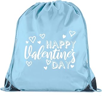 Valentines Day Bags, Drawstring Cinch Backpacks, Valentines Day Gift Bags