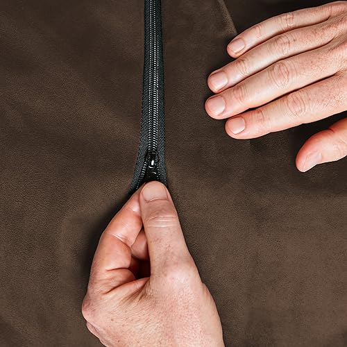 Miniatura 6 de Lumaland Silla Puf Gigante Lujosa de 7 pies con Funda de Microgamuza - Ultra Suave, Relleno de Espuma, Sofá Puf Lavable XXL para Niños,