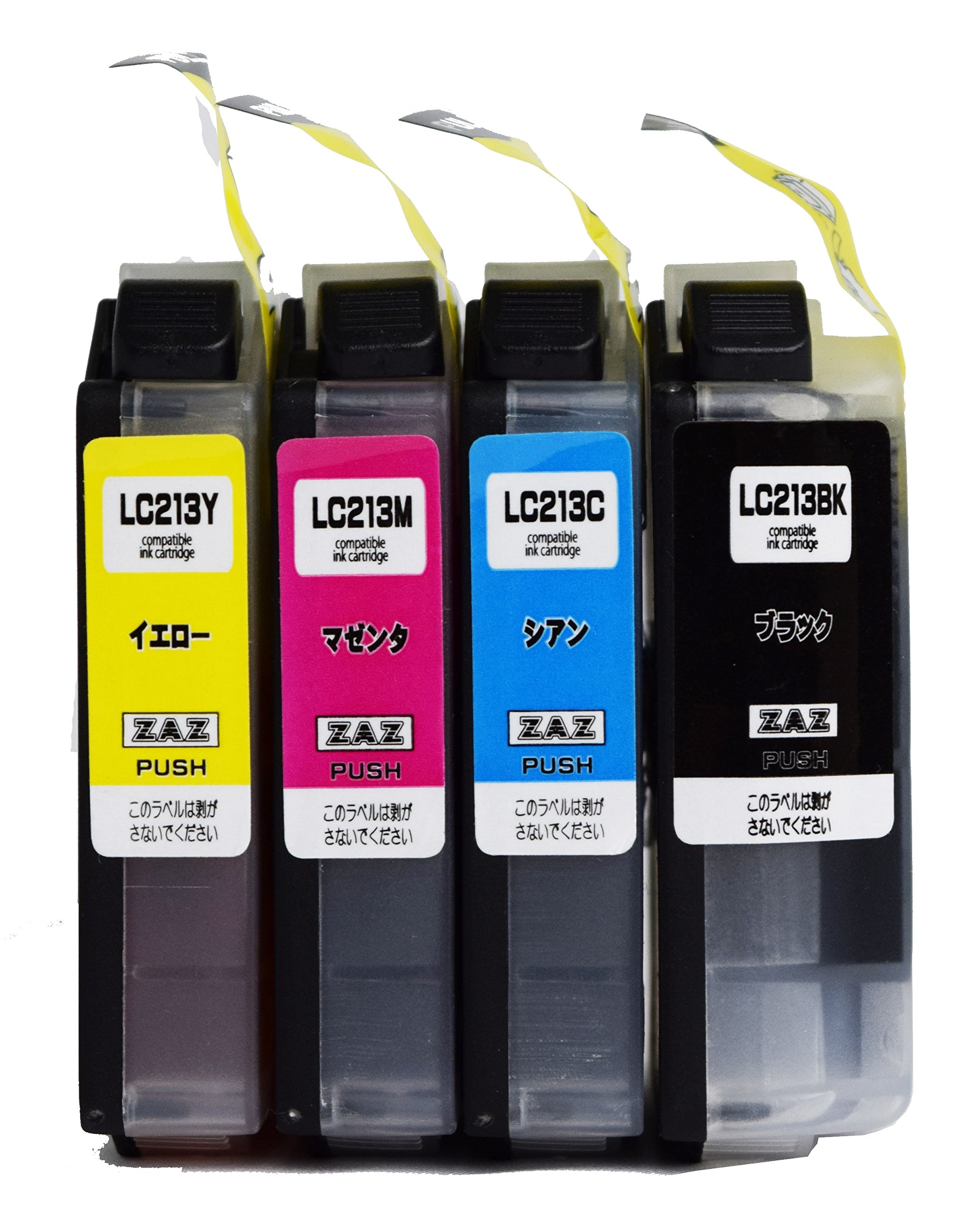 Amazon.co.jp: ZAZ LC213-4PK 4色セット ICチップ付き BROTHER 互換