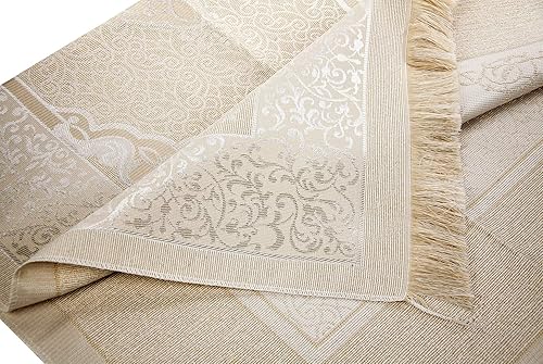 Miniatura 8 de ihvan online Alfombra de oración musulmana con 99 cuentas Tasbih y bolsa de viaje, tafetán suave sajadah, ligero y plegable, tapete de oración