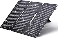 BigBlue Carregador de painel solar USB-C com suporte, carregador solar portátil de 20 W para acampamento, mochilão, carregador solar de telefone IP65 à prova d'água compatível com iPhone, Samsung, LG,