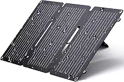 BigBlue Carregador de painel solar USB-C com suporte, carregador solar portátil de 20 W para acampamento, mochilão, carregador solar de telefone IP65 à prova d'água compatível com iPhone, Samsung, LG,