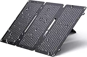 BigBlue Carregador de painel solar USB-C com suporte, carregador solar portátil de 20 W para acampamento, mochilão, carregador solar de telefone IP65 à prova d'água compatível com iPhone, Samsung, LG,