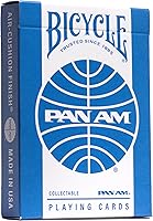 Vista 2 de Bicycle Pan Am Air Playing Cards 2 Pack with Travel Tin - Premium Poker Size Decks for Card Games - Classic Pan Am Design
