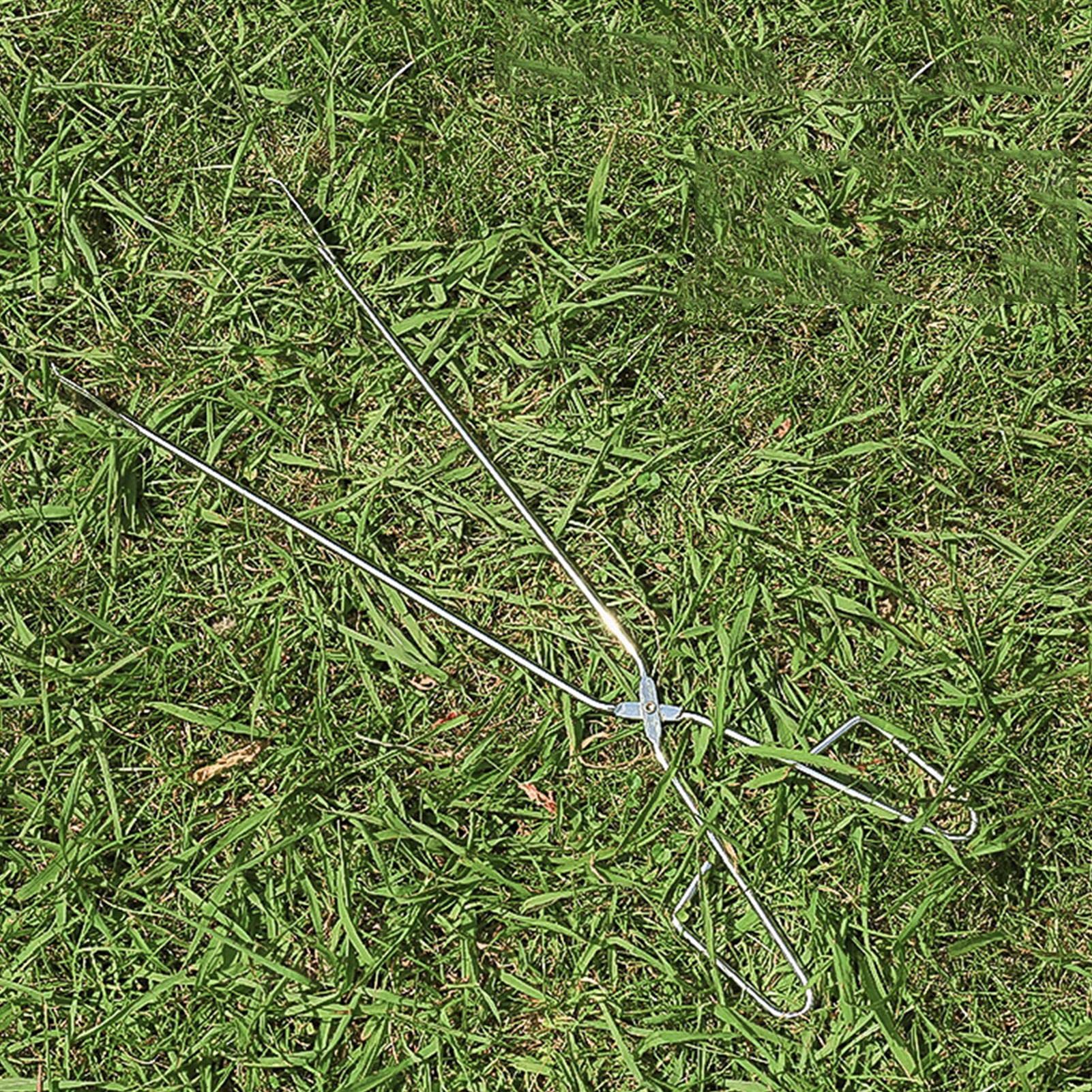 Pinze a forbice in acciaio inox, pinze a forbice in metallo per barbecue, spazzatura, carbone, con manico lungo 55 cm, per camino, picnic, barbecue, utensili da portata | spazzatura, carbone, con manico lungo 55 cm, per , picnic, barbecue, utensili da por