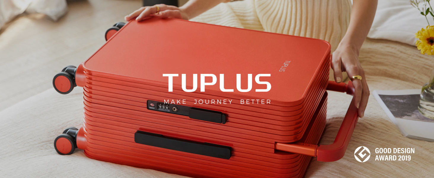 Amazon.com | TUPLUS 20” Zipperless Suitcase Wide Handle Luggage