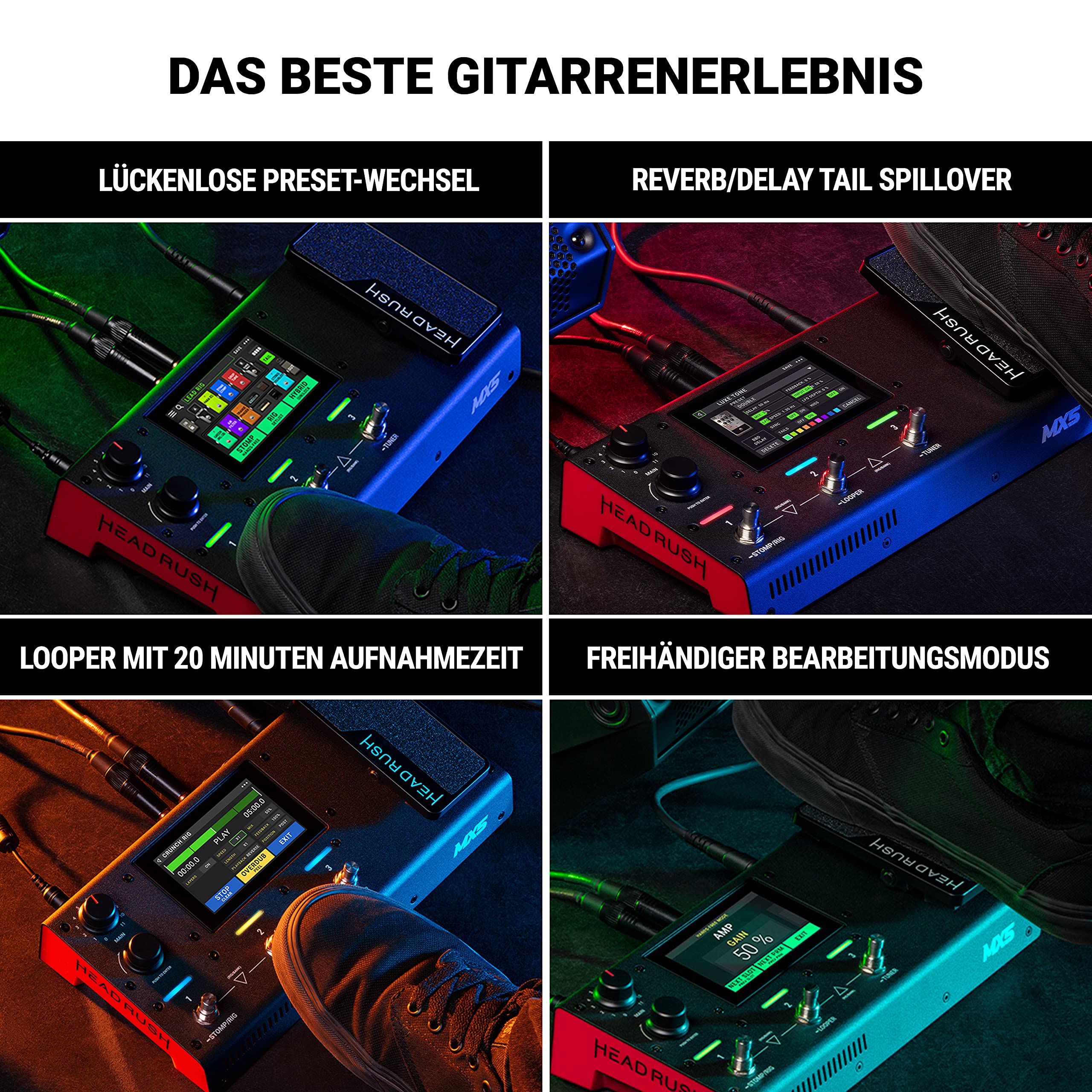 HeadRush MX5 – Multi Effektgerät Gitarrenverstärker/Pedalboard 