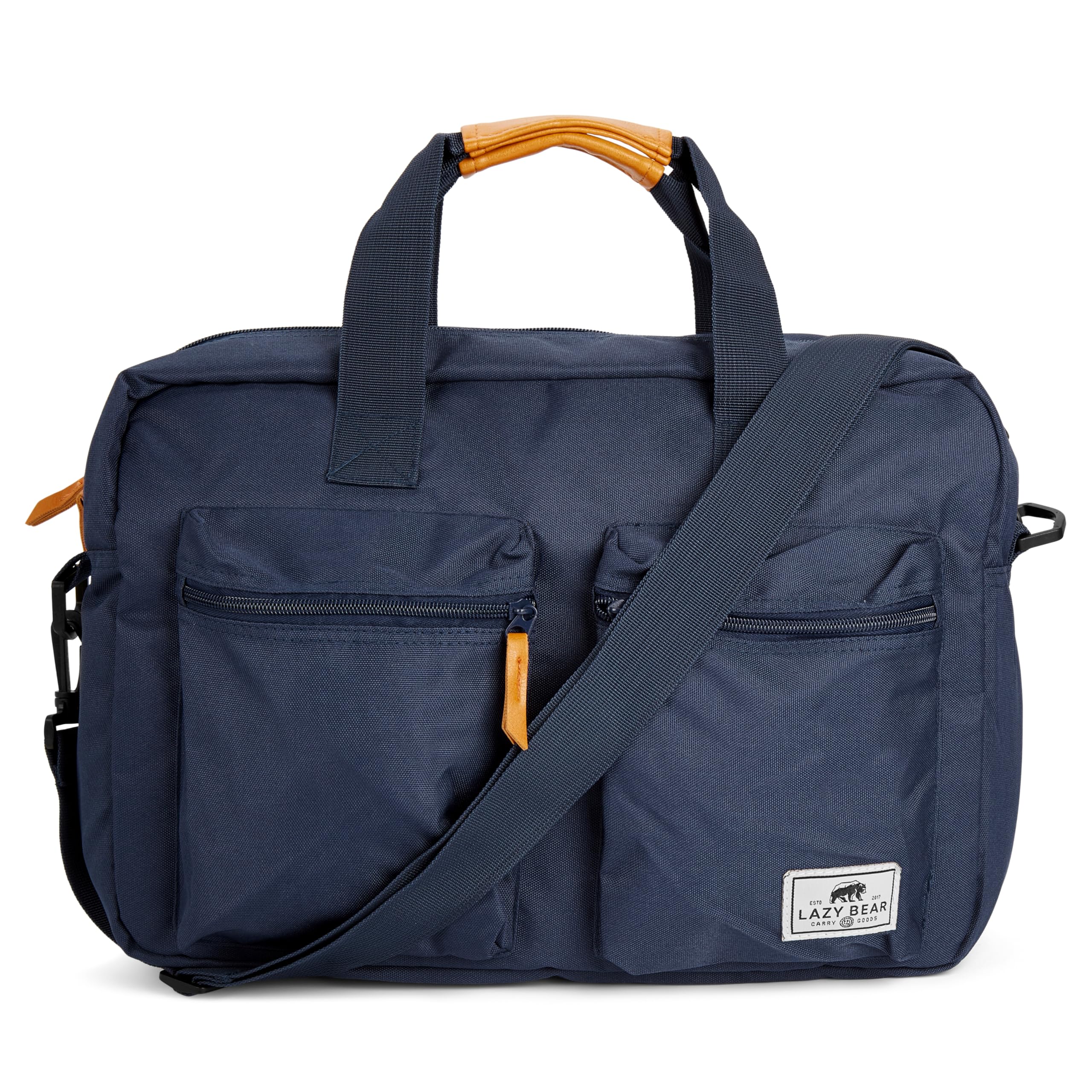 Lazy Bear by Trendhim - Bolsa para portátil para hombre, acolchada de poliéster, acabado de poliuretano y correa para el hombro, para dispositivos de 15,4", diseño danés