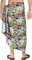 Vista 3 de LA LEELA Men's Sarong Bath Wraps Swim Pareo