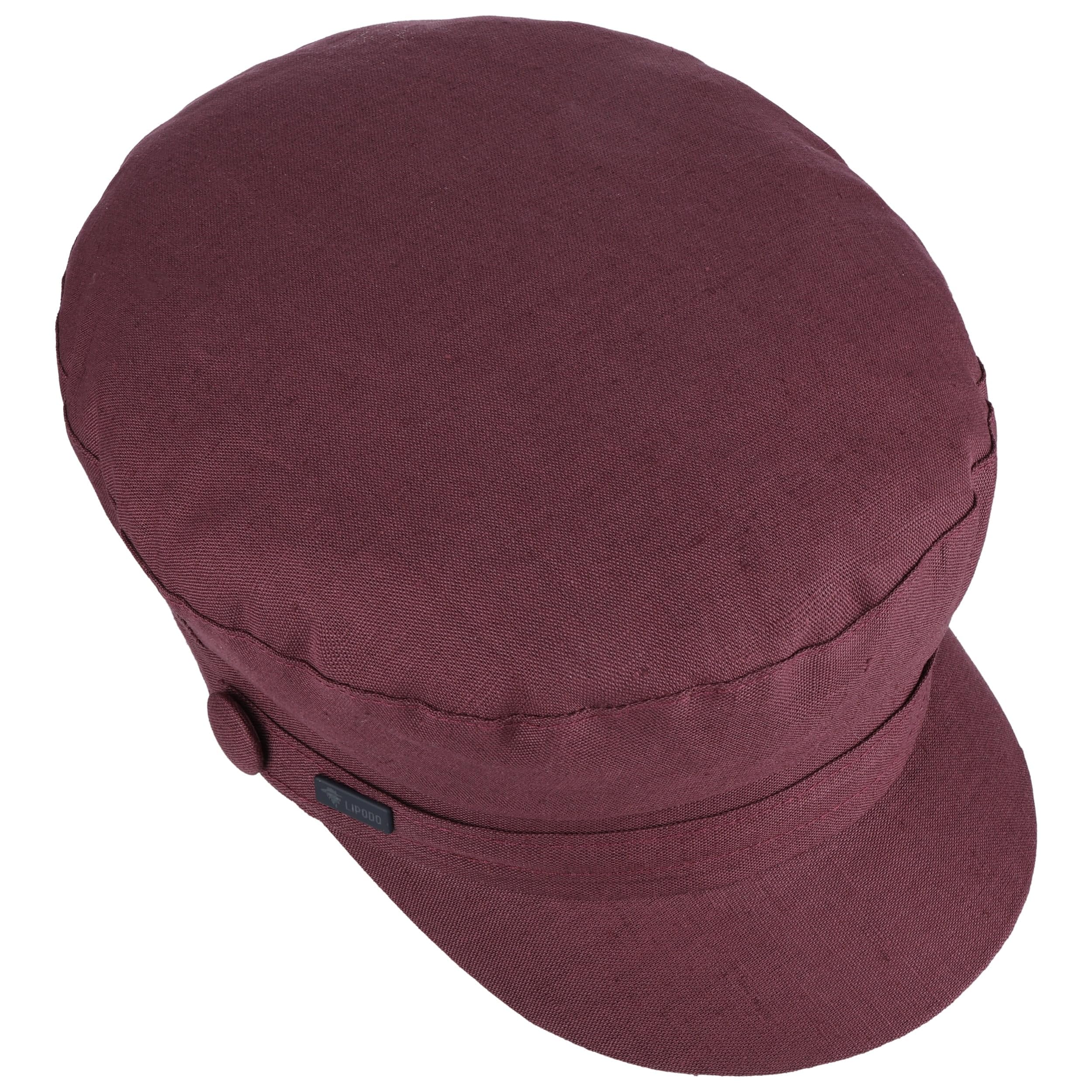 Lipodo Elbsegler Cap Baker Boy Uni einfarbig Made in Italy Damen Frühling Sommer