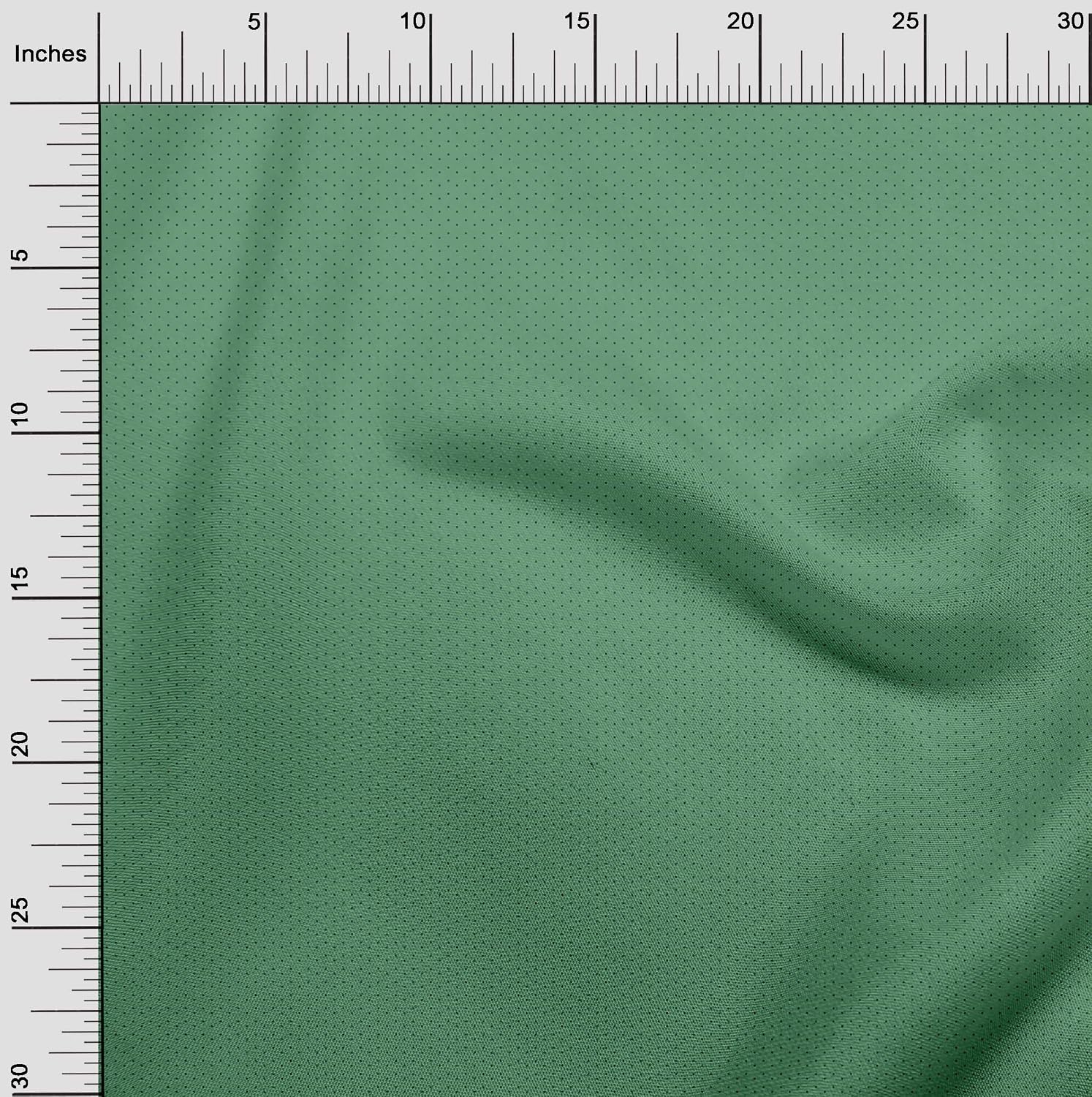 oneOone Viscose Chiffon Sea Green Fabric Polka Sewing Fabric by The Yard Printed DIY Clothing Sewing Supplies 42 Inch Wide