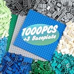 1500 Pieces Building Bricks, Classic Bulk Small Blocks, Classic Bricks Set Basic Building Blocks Compatible with All Major Brands(Natural Colors)
