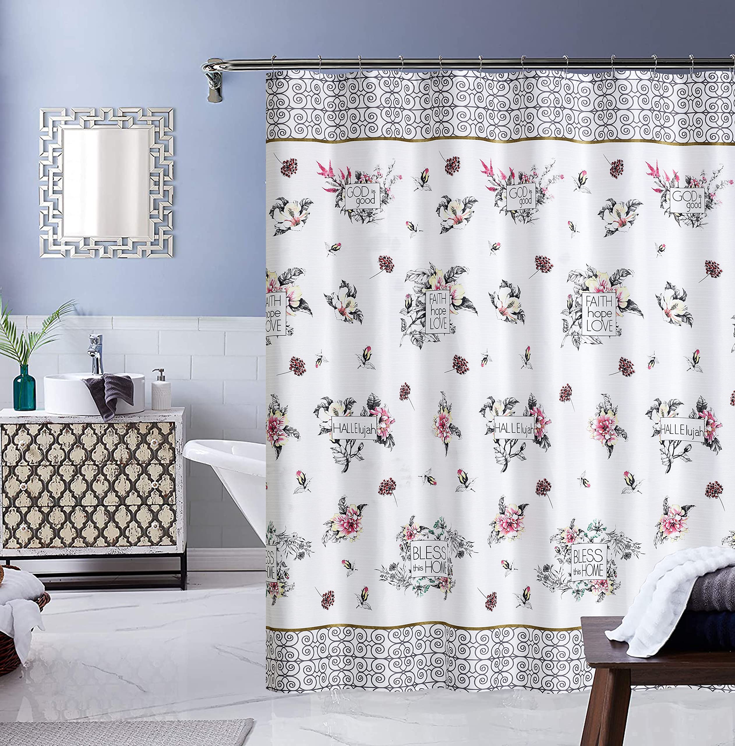 Daniel's Bath & Beyond Shower Curtain Bernice