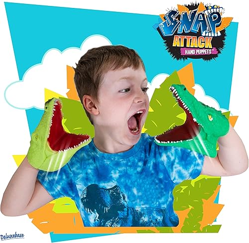 Miniatura 2 de Snap Attack - Cocodrilo de Deluxebase. Marionetas de mano para niños. Juguetes elásticos de cocodrilo que hacen grandes juguetes de TDAH y juguetes