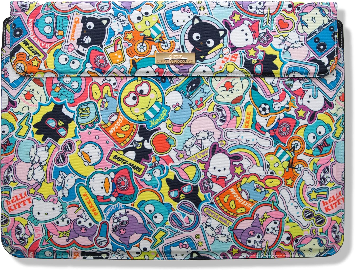 Sonix x Sanrio Laptop Sleeve, Foldable Case and Stand Compatible with Most 15 inch Laptops (Hello Kitty and Friends)