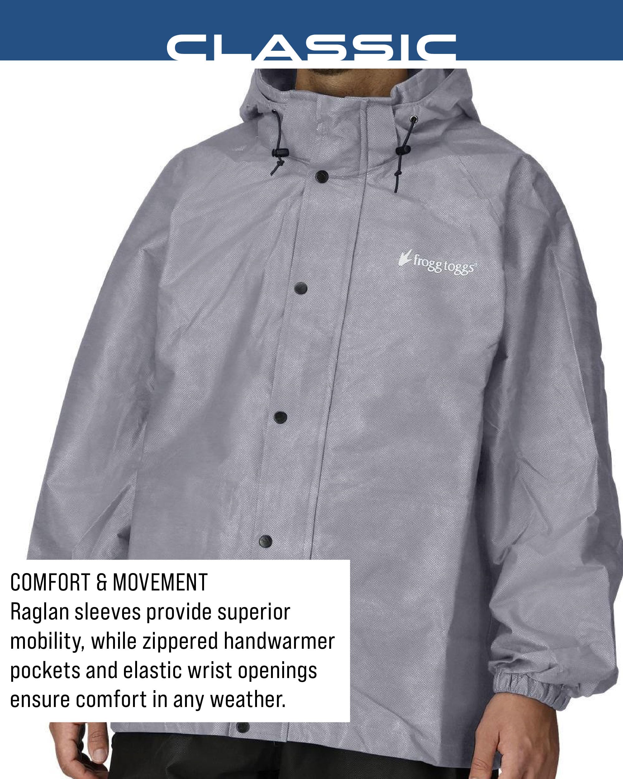 FROGG TOGGS Men's Classic Pro Action Waterproof Breathable Rain Jacket Impermable Homme (Lot de 1)