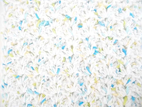 Miniatura 2 de Crochet Kitchen Dishcloths, Set of Three, Lime Green, Ocean Blue, Multi